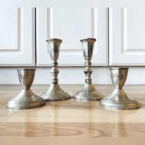 🕯️STERLING SILVER CANDLESTICK HOLDER SET